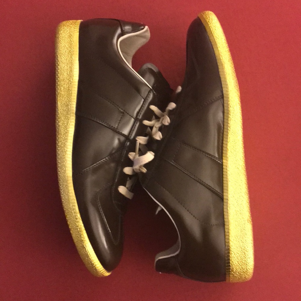 Maison Martin Margiela Brown/gold Sole...authentic (rare)